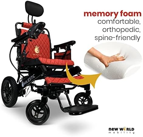Majestic - 2023 Controle remoto Cadeira de rodas elétrica - cadeiras de rodas motorizadas leves cadeira de roda motor viagens seguras
