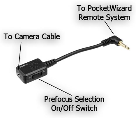 Fotodiox Pro Pre-Trigger Remote Shutter Release Cable fits PocketWizard for Sony A100, A200, A300, A350, A500, A550,