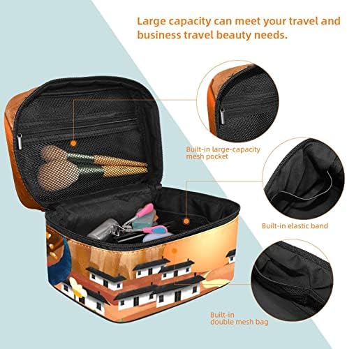 Saco de higiene pessoal masculino, bolsa de higiene pessoal de viagem, kit dopp para homens, kit de barbear masculino de bolsa de banheiro de viagem, kit de viagem pequenas sacolas para homens, pintura clássica Pássaro de flor de lua cheia