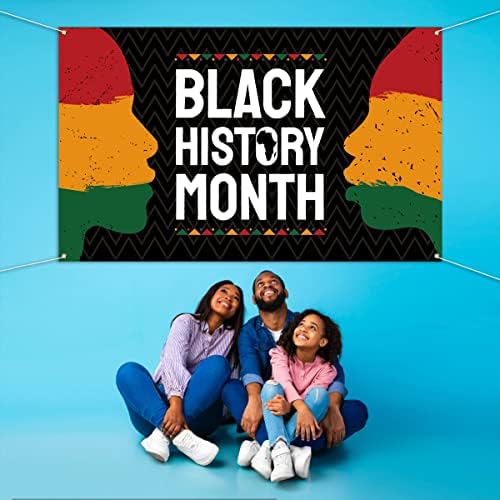NEPNUSER Black History Month Photo Booth Backdrop Afro-American National Holiday Party Decoração de fevereiro Celebração Indoor Outdoor Wall Decor-5.9 × 3,6ft