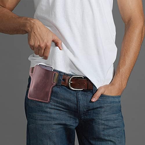 Valiclud Chic Telefone Coloque a cintura Bolsa de celular portátil bolsa de telefone para celular prática para homens para homens