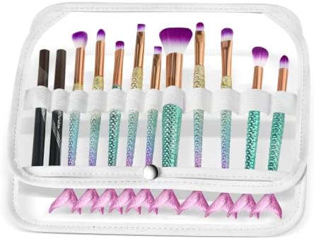 Travel Makeup Brush Organizer Bag Makeup Brush Solder de escova cosmética Armazenamento 12 slots Fit for Cosmetic Box Artist