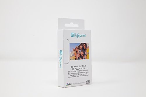 LifePrint 20 pacote de filme para a impressão de foto e vídeo da realidade aumentada pela impressão de vida. 3x4.5 Zero Tink Sticky Backed Film