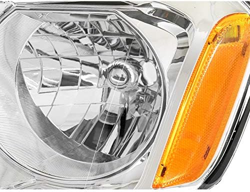 Faróis de substituição ZMAutoParts Chrome com luzes DRL de LED brancas de 6,25 para 2012-2015 Honda Pilot