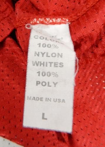 2010 SAN FRANCISCO 49ers Vernon Davis #85 Jogo emitido Red Practice Jersey L 79 - Jerseys de Jerseys usados ​​na NFL não assinada