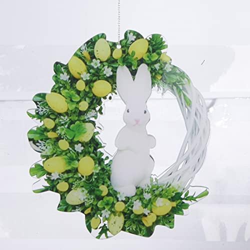 Garland de grinalda curta Garland 2022 Home Bunny Decoration Props Decoração de Páscoa Decoração e Hanges Decorações de Inverno