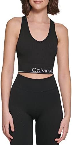 Calvin Klein Performance Feminino Top com nervuras femininas