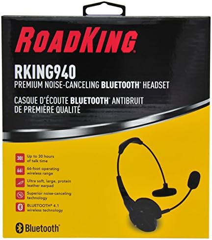 Roadking Rking940 Premium Ruído Cancelamento de Ruído Bluetooth fone de azul com microfone para as mãos livres