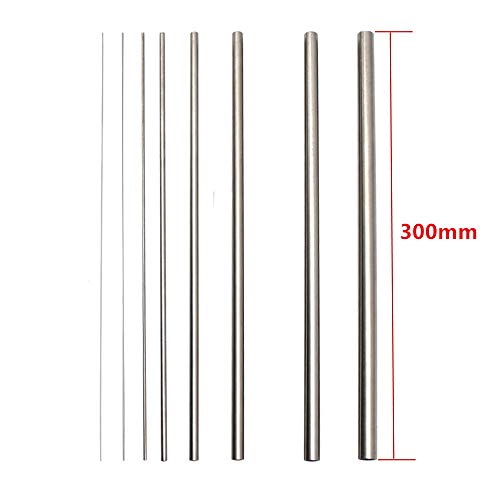 EowPower 8 PCS diâmetro externo 0,5 a 12 mm, comprimento 300 mm, 304 tubulação de tubo de metal capilar de aço inoxidável