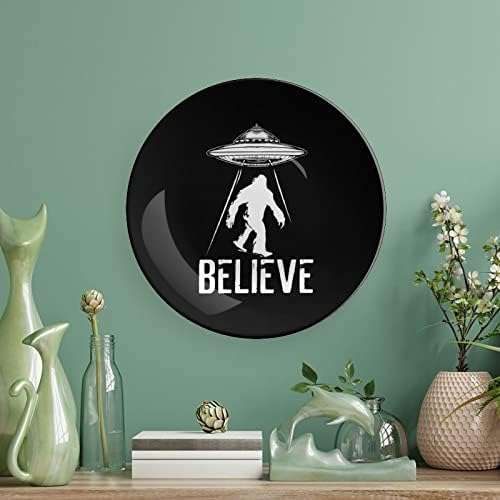 Placas decorativas de cerâmica personalizadas de OVS de OVNI Bigfoot