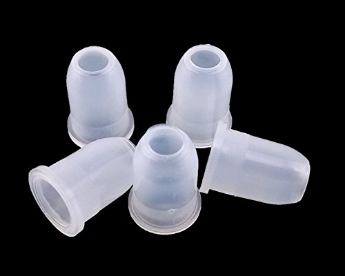 Yueton 5pcs 10ml portátil cílios vazios Recifor de tubo de garrafa de garrafa de garrafa com escova para viagem e casa