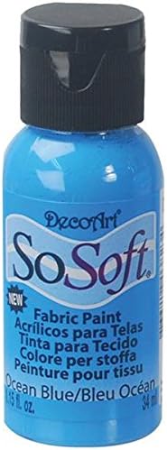 Decoart Sosoft Fabric Acrylics Paint, 1 onça, Hauser Green claro