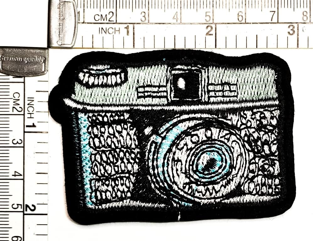 Desenho animado de câmera kleenplus costurar ferro em adesivo em remendo apliques artesanato artesanal roupas artesanais