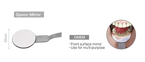 Espelho de boca redonda grande da superfície frontal de Osung, 43 mm de pacote DMEM de 2 de 2