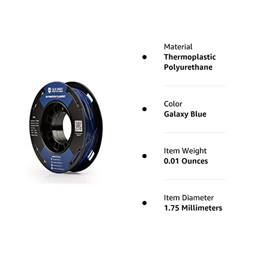 Sainsmart TPU Filamento 1,75 Blue escuro TPU Filamento de impressão 3D 1,75 mm 250g Precisão dimensional de cor sólida