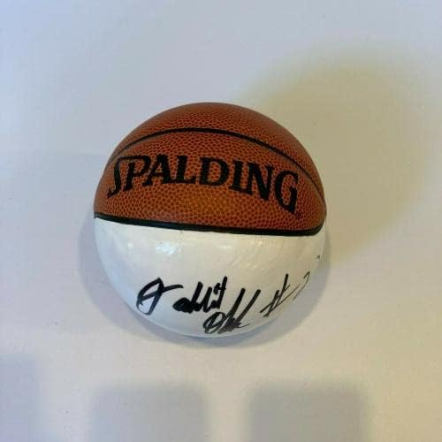 Jahlil Okafor assinou Spalding Mini Basketball da NBA - Basquete autografado