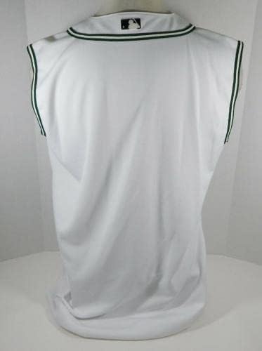 2001-04 Tampa Bay Devil Rays Blank emitiu Jersey White Vest 50 DP07057 - Jerseys MLB usada para jogo MLB
