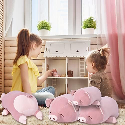 Oulv Pig Cute Pig Equilled Anim Pluxh Doll Toy, macios de gordura macia abraçando presentes de travesseiros para roupas de