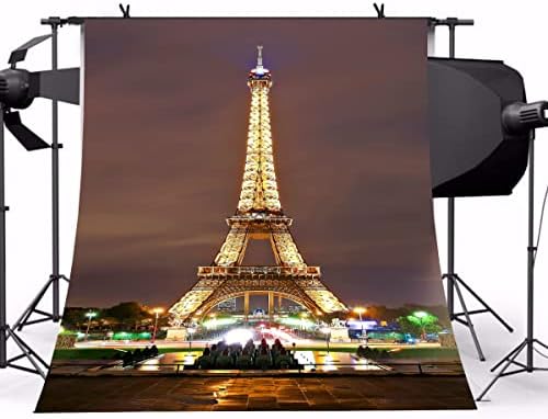 Soouvei Paris Eiffel Torre cenário de 3x5 pés de poliéster paris visualizar props paris eiffel torre fotografia fotografia de fundo de decoração de partido de decoração de photoshoot studio de vídeo adereços de vídeo