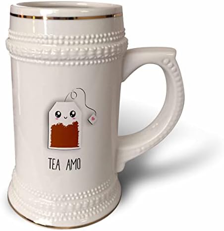 3drose Tea Amo - Humor espanhol engraçado eu te amo te amo - fofo. - 22 onças de caneca