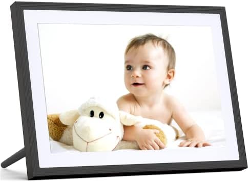 5G WiFi Digital Picture Frame 10,1 polegadas Digital Frame com tela de toque 1280x800 IPS, Rotate automática e apresentação de slides, fácil configuração para compartilhar momentos via App Gift para Família e Amigos