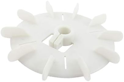 X-Dree Substituição Plástico Branco Interior DIA 2CM Dez do motor do impulsor Vane (reemplazo de Plástico blanc-o diámetro