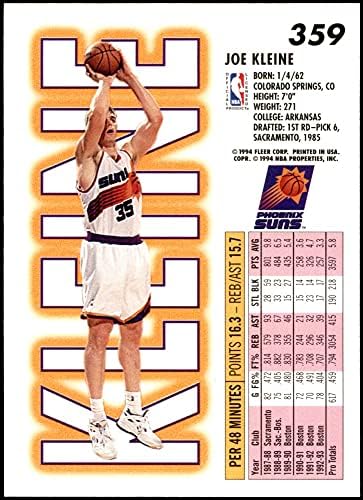 1993 Fleer 359 Joe Kleine Phoenix Suns NM/MT Suns Arkansas