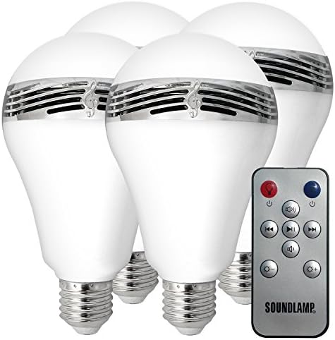 SoundLamp Bulbo LED branco cool e diminuído W 7W e até 650 lúmens, construído em 2,5 A2DP Bluetooth Alto