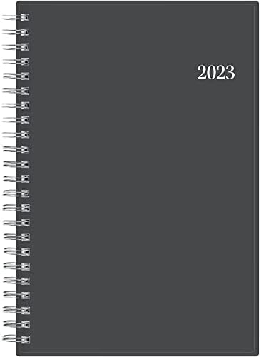 Blue Sky 2023 Planejador semanal e mensal, janeiro - dezembro, 5 x 8, capa flexível, arame, passagens