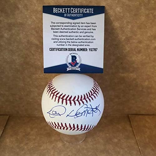 Don Demeter Phillies/Dodgers assinou autografado M.L. Baseball Beckett Y12787