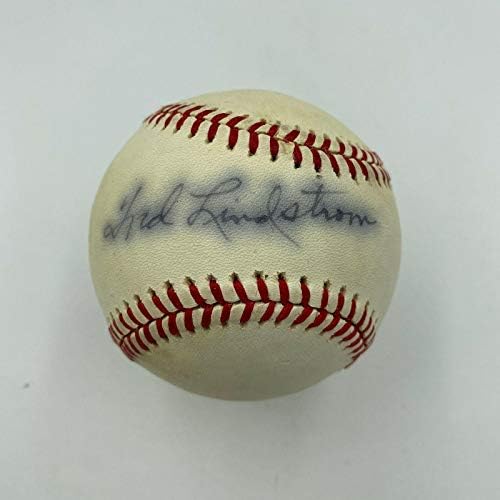 Freddie Lindstrom Single assinou a Liga Nacional Feeney Baseball JSA COA - Bolalls autografados