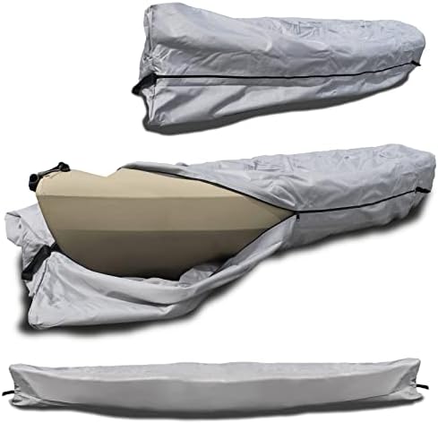 EliteShield Canoe Cobra capa de caiaque; Capa de armazenamento de barcos à prova d'água resistente a UV de grau marinho de canoa