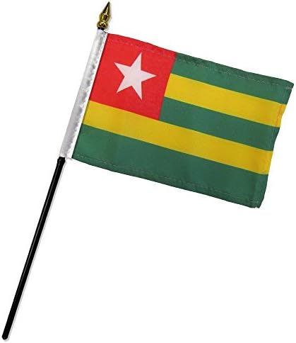 Togo 4 x6 bandeira de mesa