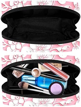 Bolsa de maquiagem inadequada, Sakura Flor Flor Blossom Pattern Cosmetics Bag portátil Tote de viagem Case de estojo de