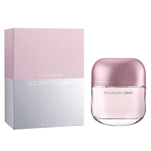 Alejandro Sanz, Mi Acorde, Ella, Fragrância, para ela, Eau de Toilette, EDT, 2,7oz, 80ml, Spray de perfume, rosa, prata,