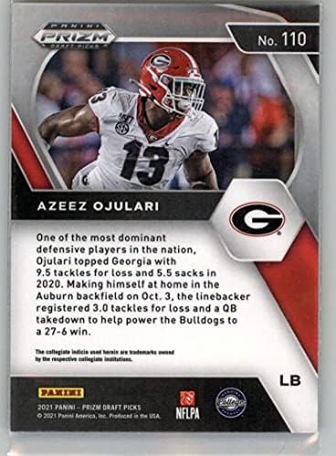 2021 picadas de draft panini prrizm 110 Azeez ojulari Georgia Bulldogs NFL Football Card NM-MT