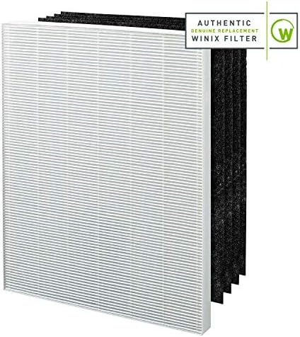 Winix 5300-2 Purificador de ar com verdadeiro hepa, plasmawave e odor reduzindo o filtro de carbono e winix 115115 verdadeiro hepa mais 4 filtro de substituição