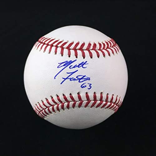 Matt Foster assinou assinou autografado White Rawlings Baseball e Grey Jersey Tamanho XL - Beckett Coa - Chicago White Sox Pitcher