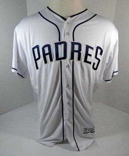 2019 San Diego Padres Jacob Scavuzzo 79 Jogo emitiu White Jersey 50th 150 P 049 - Jogo usado MLB Jerseys