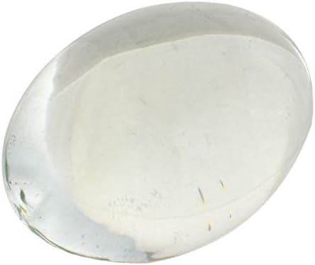 Soilmadecc sphatik shaligram, forma oval, glas s feita, tamanho de 4cm e 50g, pacote de 1 sphatik shaligram na caixa