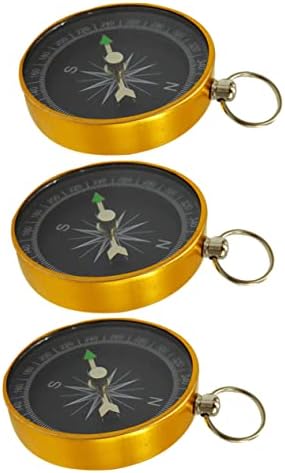 CLISPEED 3PCS Compass Pocket Compass Mini Accessories Compass para crianças Compassra vintage ao ar livre Compass ao ar livre