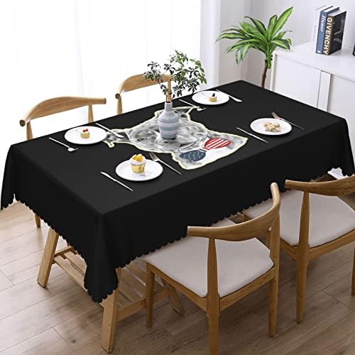 Cutedwarf pitbull com laços toalhas de toalha de toques de mesa de mesa de mesa de mesa de mesa de mesa de mesa de mesa