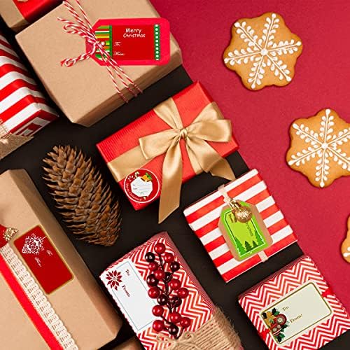 432 peças etiquetas de adesivos de Natal, etiquetas de presente de natal de auto adesivo para envelopes de caixas de presente,
