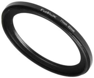 Anel de pisca de metal fotodiox, black metal anodizado 62mm-52mm, 62-52 mm e anel de metal, anodizado Black Metal 52mm-62mm, 52-62 mm