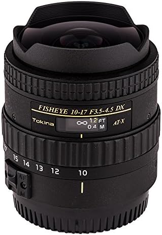 Tokina ATXAF107DXC 10-17mm f/3.5-4.5 AF DX Fisheye Lens para Canon, Black