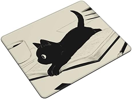 Almofada fofa de rato de gato, mousepad pequeno e engraçado para mesa com base de borracha não deslizante, almofadas de