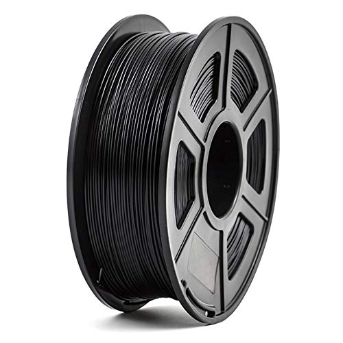 Filamento de fibra de carbono PLA 1,75 mm, filamento de impressora 3D, PLA+Fórmula de fibra de carbono Black 3kg
