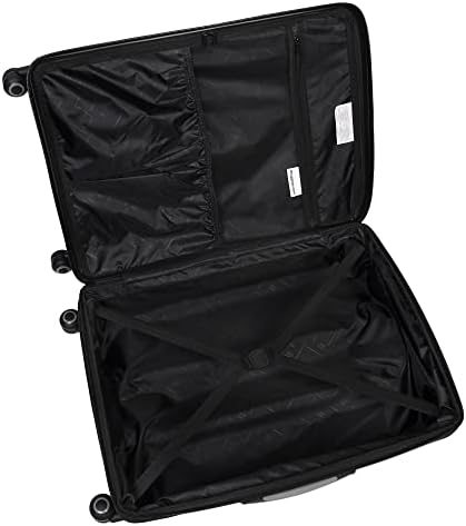 It Bagage Helixian 27 Hardside Checked 8 Wheel Expandable Spinner, Black