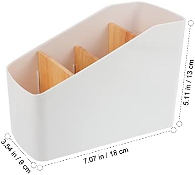 SOLustre 2pcs caixas de mesa ABS para correio de caixa de armazenamento de madeira Controle de madeira Mídia de desktop com