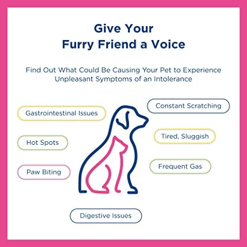 UCARI PET Sensibilidade e Kit de teste de intolerância para cães e gatos | 1000+ Triagem de Intolerância Ambiental e Animal de Animais